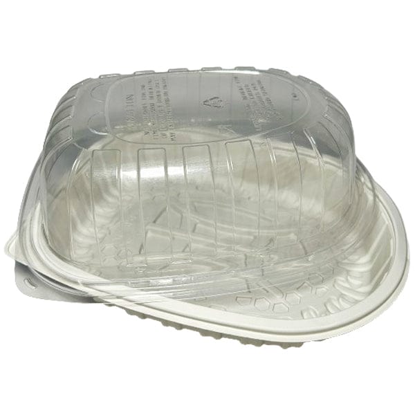 Mia Food PACTIV MEDIUM WHITE ROASTER BASE WITH DOME LID 220EA PACTIV MEDIUM WHITE ROASTER BASE WITH DOME LID 220EA