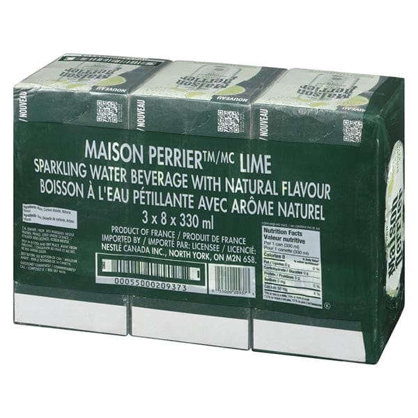 s MAISON PERRIER SLIM CANS LIME 3x8x330ML MAISON PERRIER SLIM CANS LIME 3x8x330ML