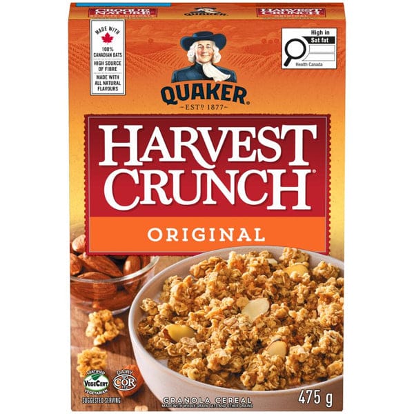 Mia Food Service QUAKER HARVEST CRUNCH ORIGINAL 475GR QUAKER HARVEST CRUNCH ORIGINAL 475GR