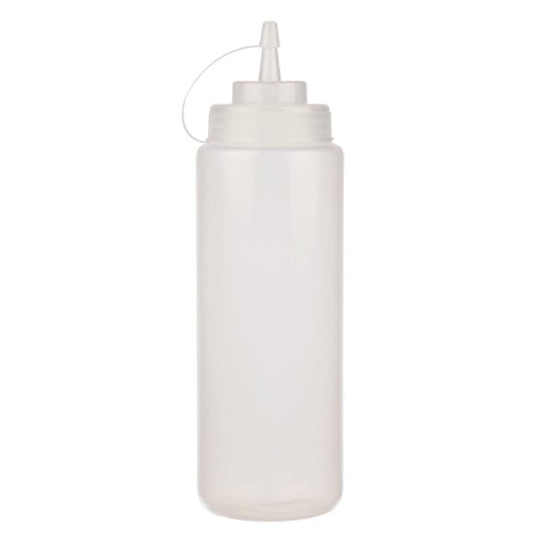 S RESTO 16oz CLEAR WIDE MOUTH SQUEEZE BOTTLE W/LID 6EA RESTO 16oz CLEAR WIDE MOUTH SQUEEZE BOTTLE W/LID 6EA