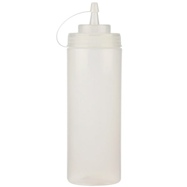 S RESTO 32oz CLEAR WIDE MOUTH SQUEEZE BOTTLE W/LID 6EA RESTO 32oz CLEAR WIDE MOUTH SQUEEZE BOTTLE W/LID 6EA