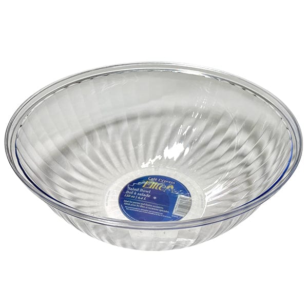 MIA FOOD SERVICE C.E.ELITE CLEAR POLSTYRENE SALAD BOWL 150OZ C.E.ELITE CLEAR POLSTYRENE SALAD BOWL 150OZ
