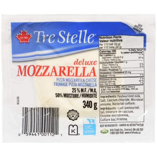 Mia Food Service TRE STELLE MOZZARELLA BALLS 340GR TRE STELLE MOZZARELLA BALLS 340GR