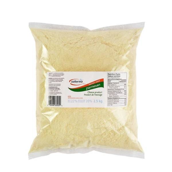 SALERNO GRATED PARMESAN 20% 2.5KG