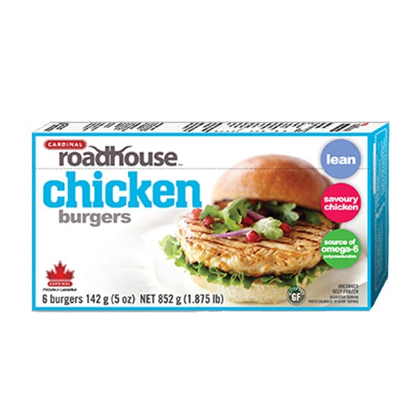 MIA FOOD SERVICE CARDINAL ROADHOUSE CHICKEN BURGERS 850GR CARDINAL ROADHOUSE CHICKEN BURGERS 850GR