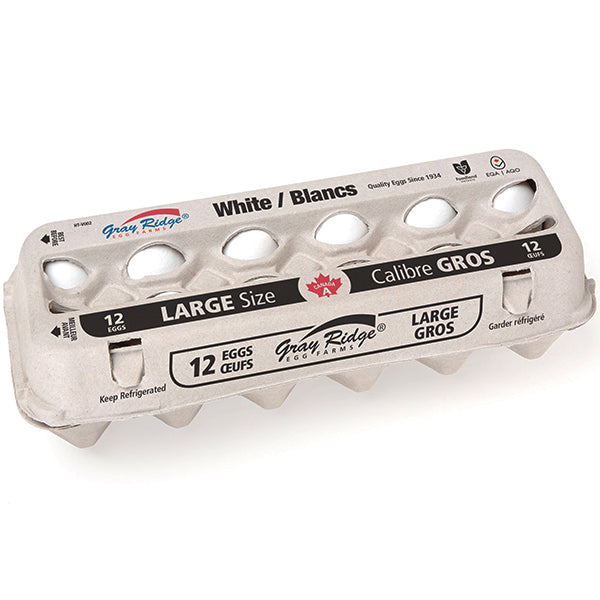 GRAY RIDGE EGGS WHITE LARGE 1DOZ