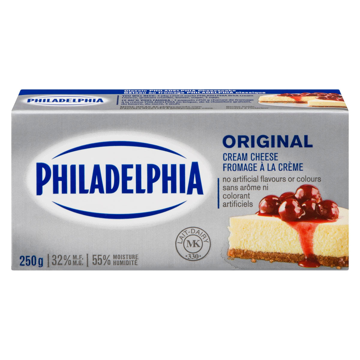 MIA FOOD SERVICE KRAFT PHILADELPHIA CREAM CHEESE PLAIN BRICK 250GR KRAFT PHILADELPHIA CREAM CHEESE PLAIN BRICK 250GR