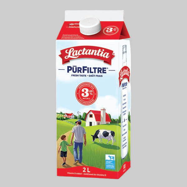 LACTANTIA PURFILTRE 3.25% HOMO MILK 2L