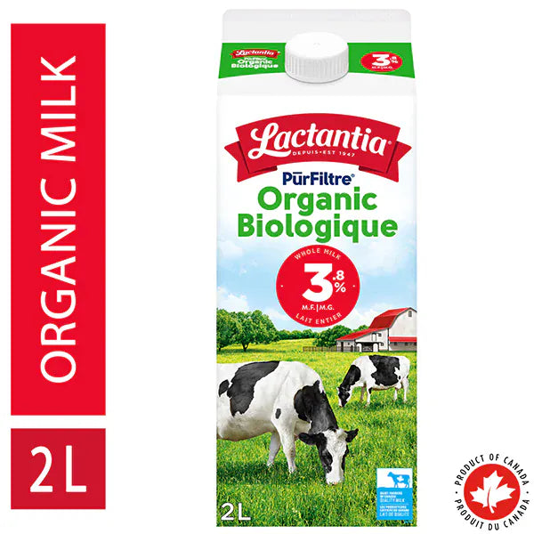 Mia Food Service LACTANTIA PURFILTRE 3.8% ORGANIC MILK 2L LACTANTIA PURFILTRE 3.8% ORGANIC MILK 2L