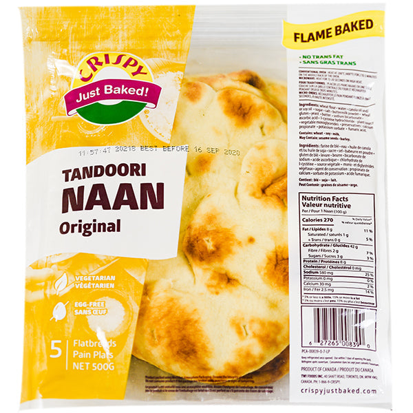 CRISPY DSD NAAN TANDOORI PLAIN 10EA