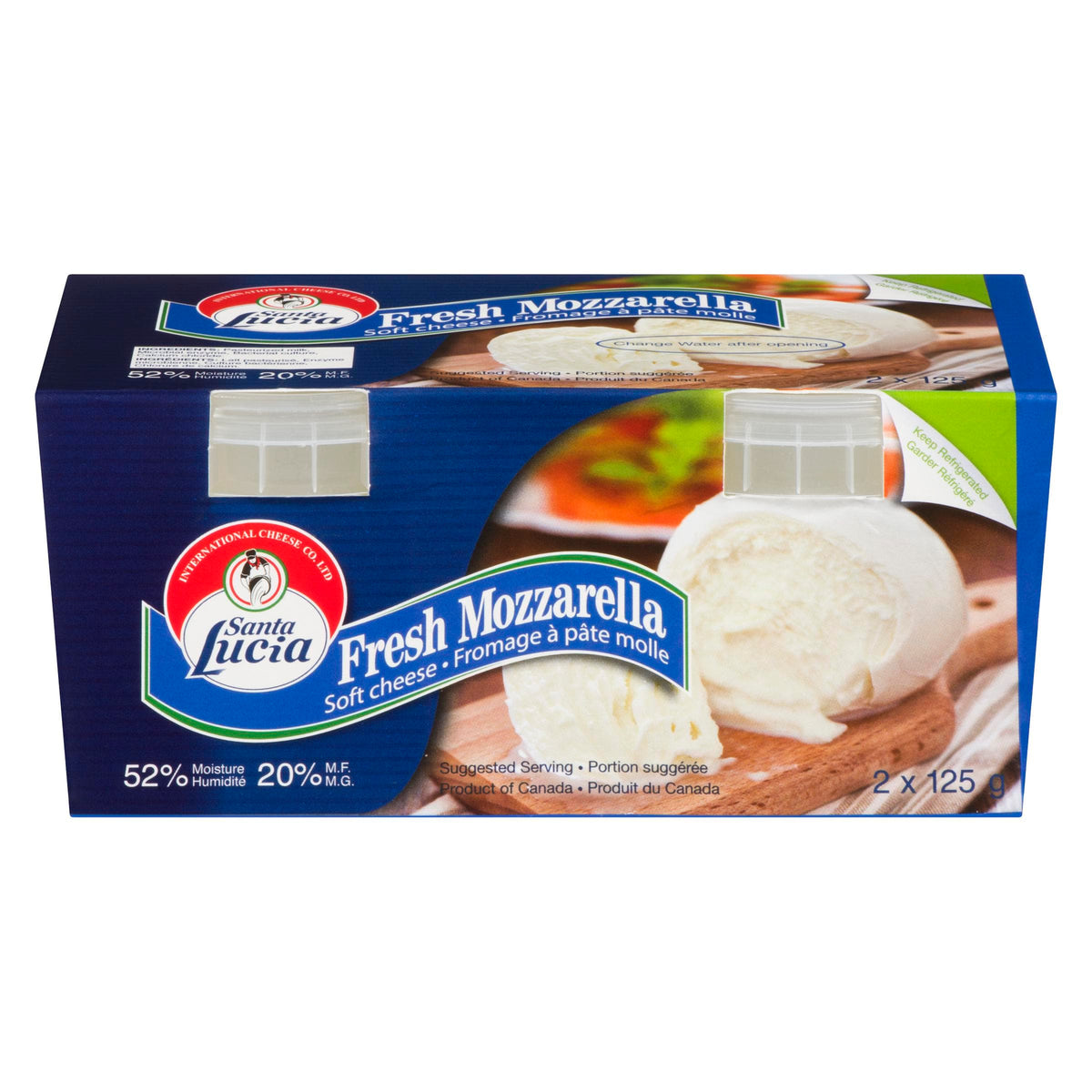 Mia Food Service SANTA LUCIA FRESH MOZZARELLA 2x125GR SANTA LUCIA FRESH MOZZARELLA 2x125GR