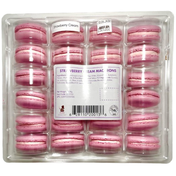 AG MACARONS STRAWBERRY CREAM 24CT