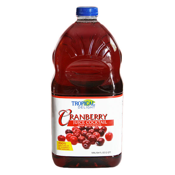 TROPICAL DELIGHT TD CRANBERRY COCKTAIL 27% 1.89LT