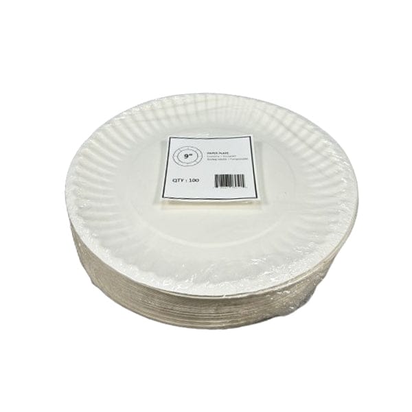 MIA FOOD SERVICE CPC 9IN PAPER PLATE 12x100CT CPC 9IN PAPER PLATE 12x100CT