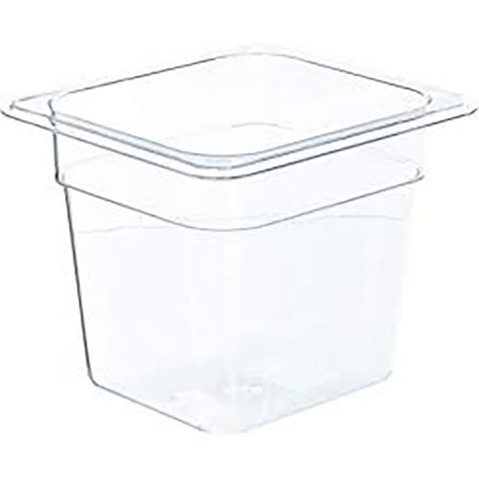 WINCO 1/6 SIZE PLASTIC PAN 6IN