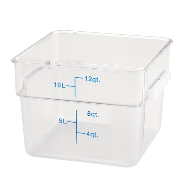 S WINCO SQUARE 12QT STORAGE CONTAINER EA WINCO SQUARE 12QT STORAGE CONTAINER EA