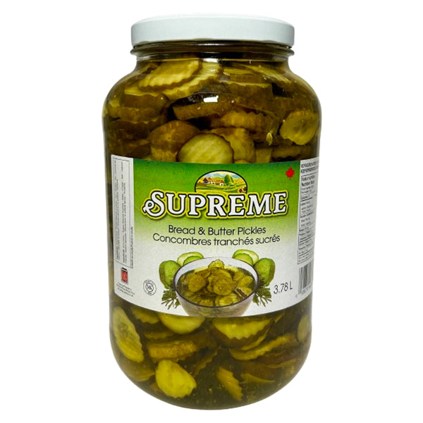 SUPREME BREAD & BUTTER PICKLES 2x3.78LT