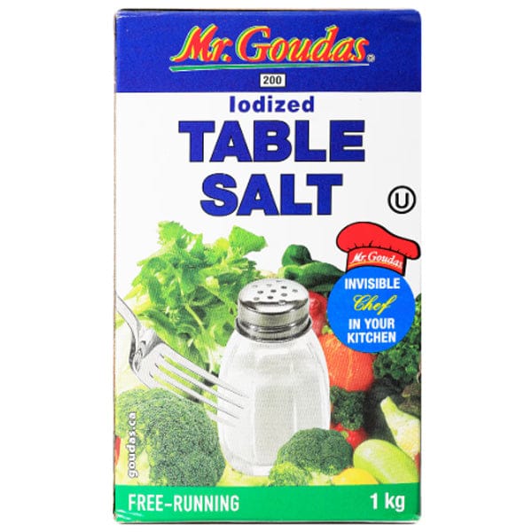 Mia Food Service MR GOUDAS TABLE SALT BOX 12x1KG MR GOUDAS TABLE SALT BOX 12x1KG