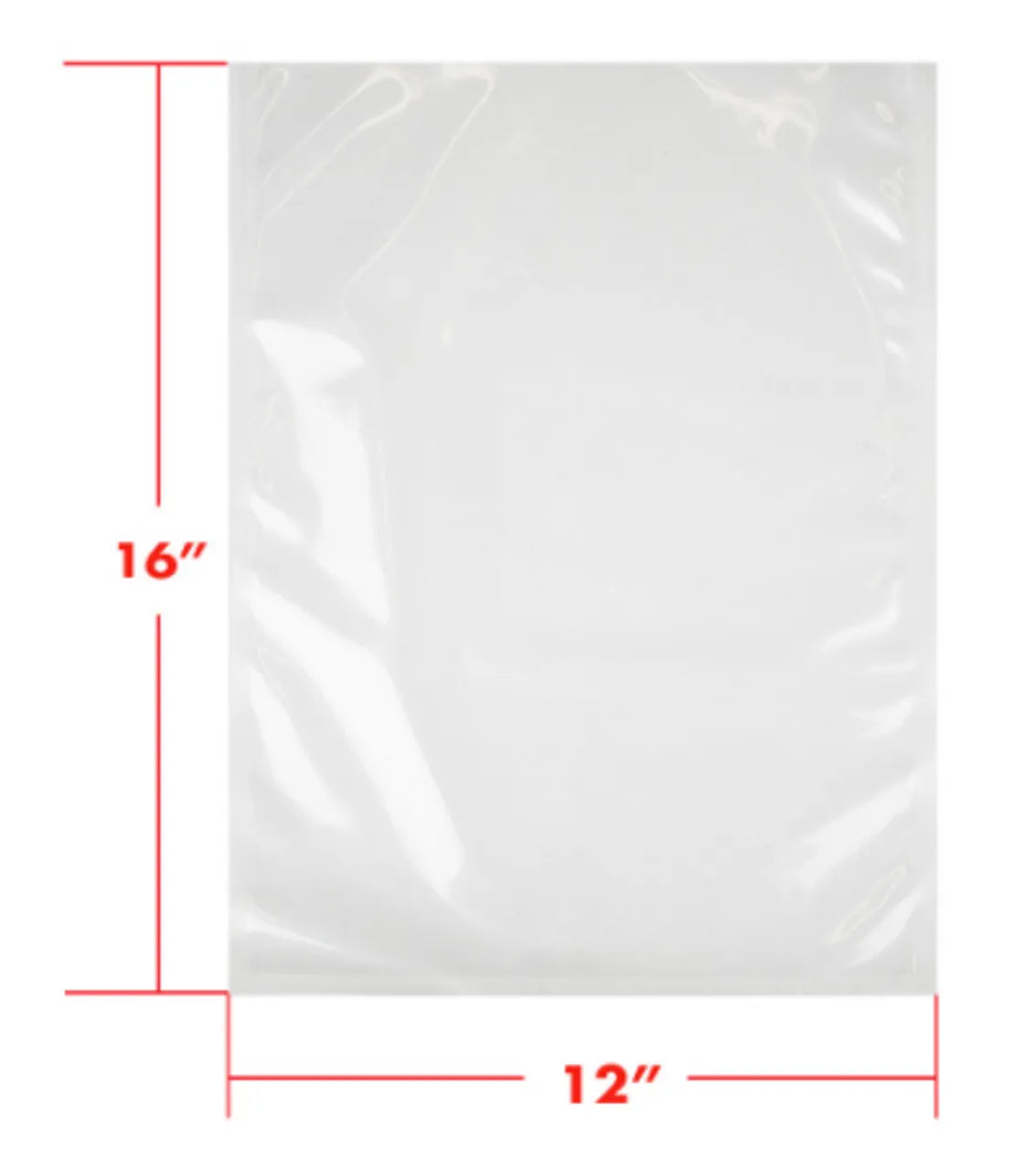 MIA Food Service 12X16 3MIL VAC PAC BAGS 1000EA 12X16 3MIL VAC PAC BAGS 1000EA