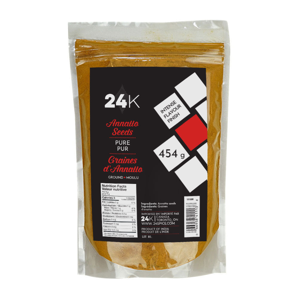 24K ANNATTO SEEDS GROUND 454GR