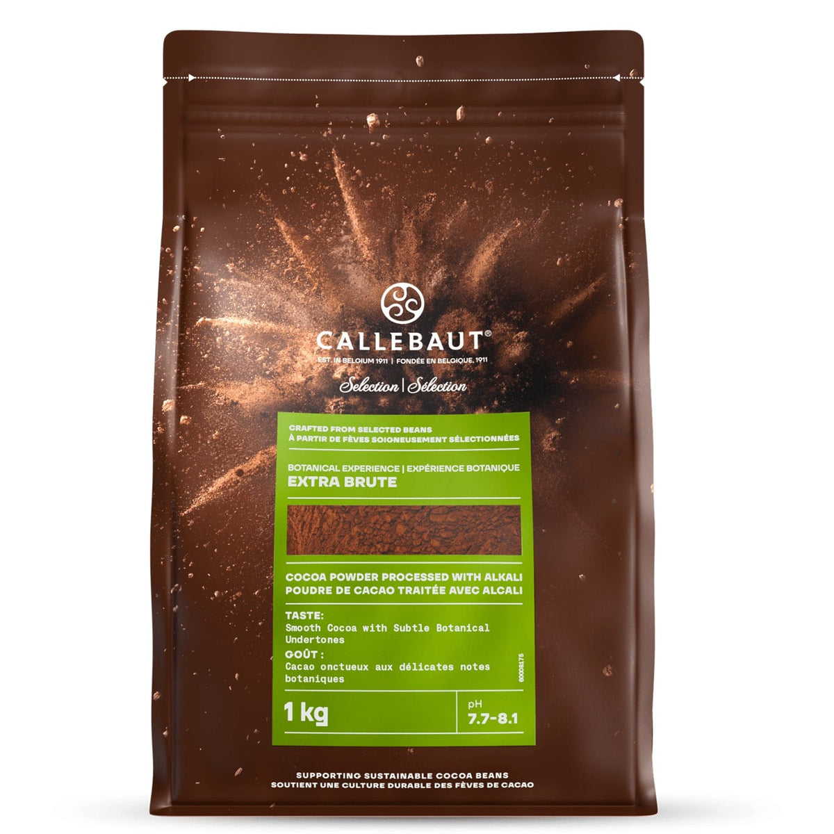 MIA FOOD SERVICE CALLEBAUT BOTANICAL EXTRA BRUTE COCOA POWDER 6x1KG CALLEBAUT BOTANICAL EXTRA BRUTE COCOA POWDER 6x1KG