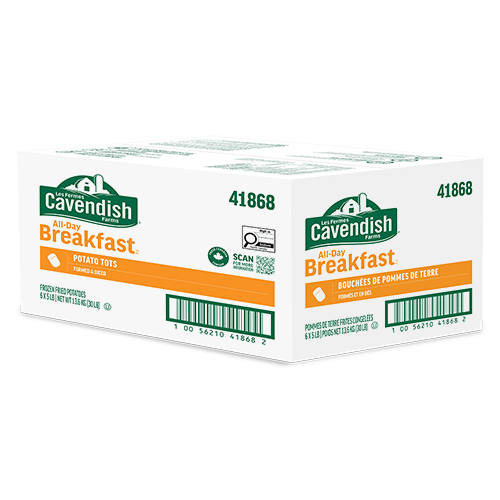 MIA Food Service CAVENDISH POTATO TOTS 6X5LB CAVENDISH POTATO TOTS 6X5LB
