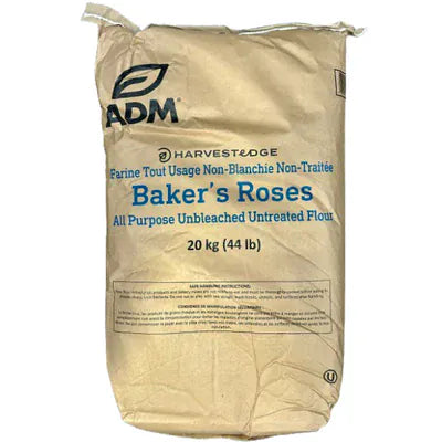 Mia Food Service ADM BAKERS ROSES FLOUR UNBLEACHED 20KG ADM BAKERS ROSES FLOUR UNBLEACHED 20KG