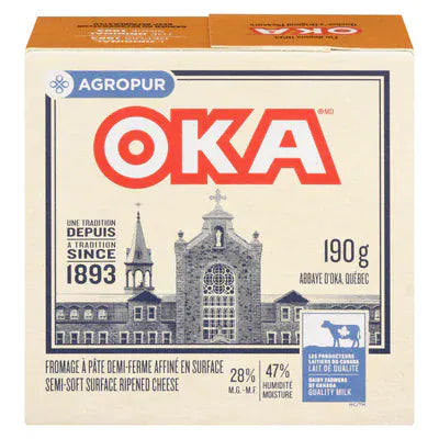 MIA Food Service AGROPUR OKA CHEESE 190GR AGROPUR OKA CHEESE 190GR
