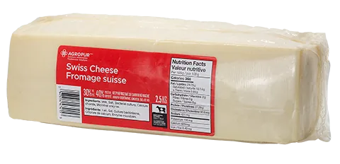 MIA Food Service AGROPUR SWISS CHEESE 2.5KG AGROPUR SWISS CHEESE 2.5KG