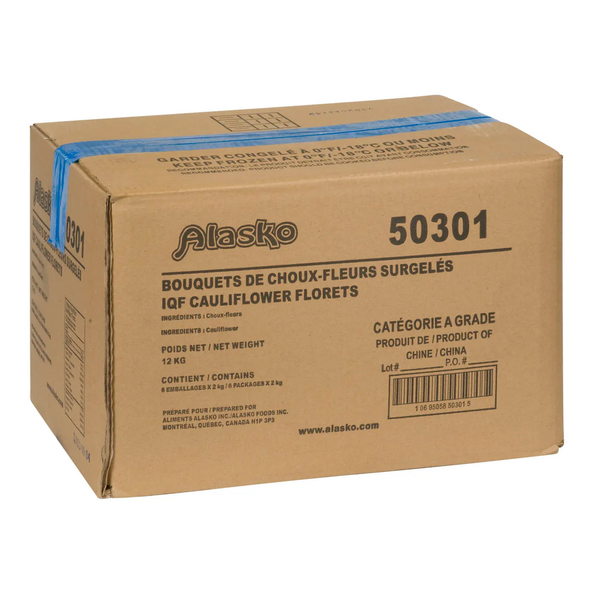 MIA Food Service ALASKO CAULIFLOWER FLORETS 6X2KG ALASKO CAULIFLOWER FLORETS 6X2KG