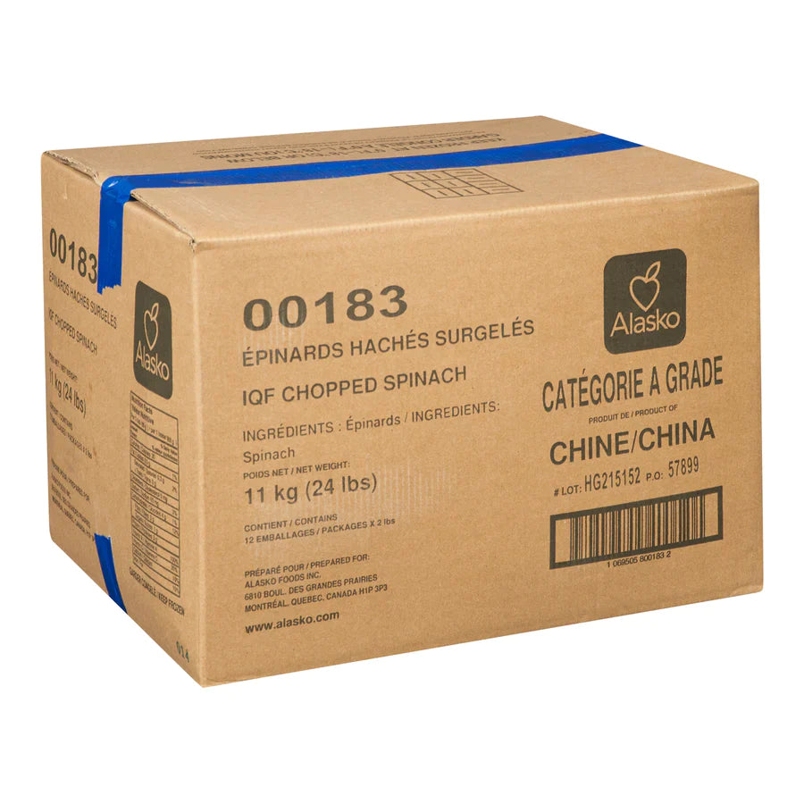 ALASKO CHOPPED SPINACH 12X2LB