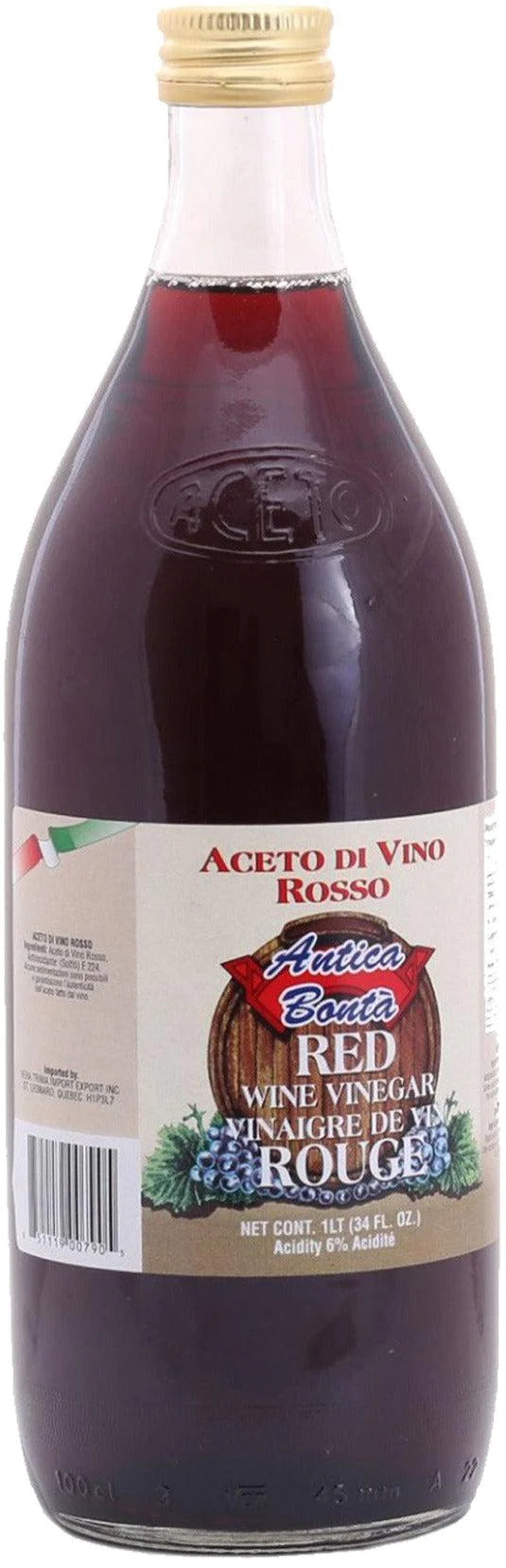 ANTICA BONTA RED WINE VINEGAR 12X1L