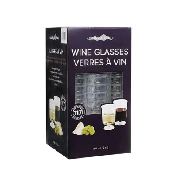 MIA Food Service ARGENTIA RIDGE MODERN PLASTIC WINE GLASSES 117EA ARGENTIA RIDGE MODERN PLASTIC WINE GLASSES 117EA