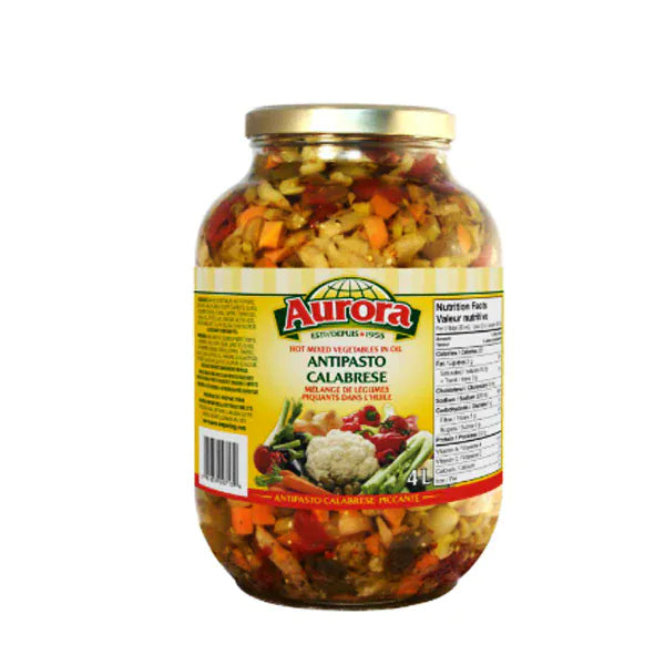 MIA Food Service AURORA HOT ANTIPASTO CALABRESE 4L AURORA HOT ANTIPASTO CALABRESE 4L