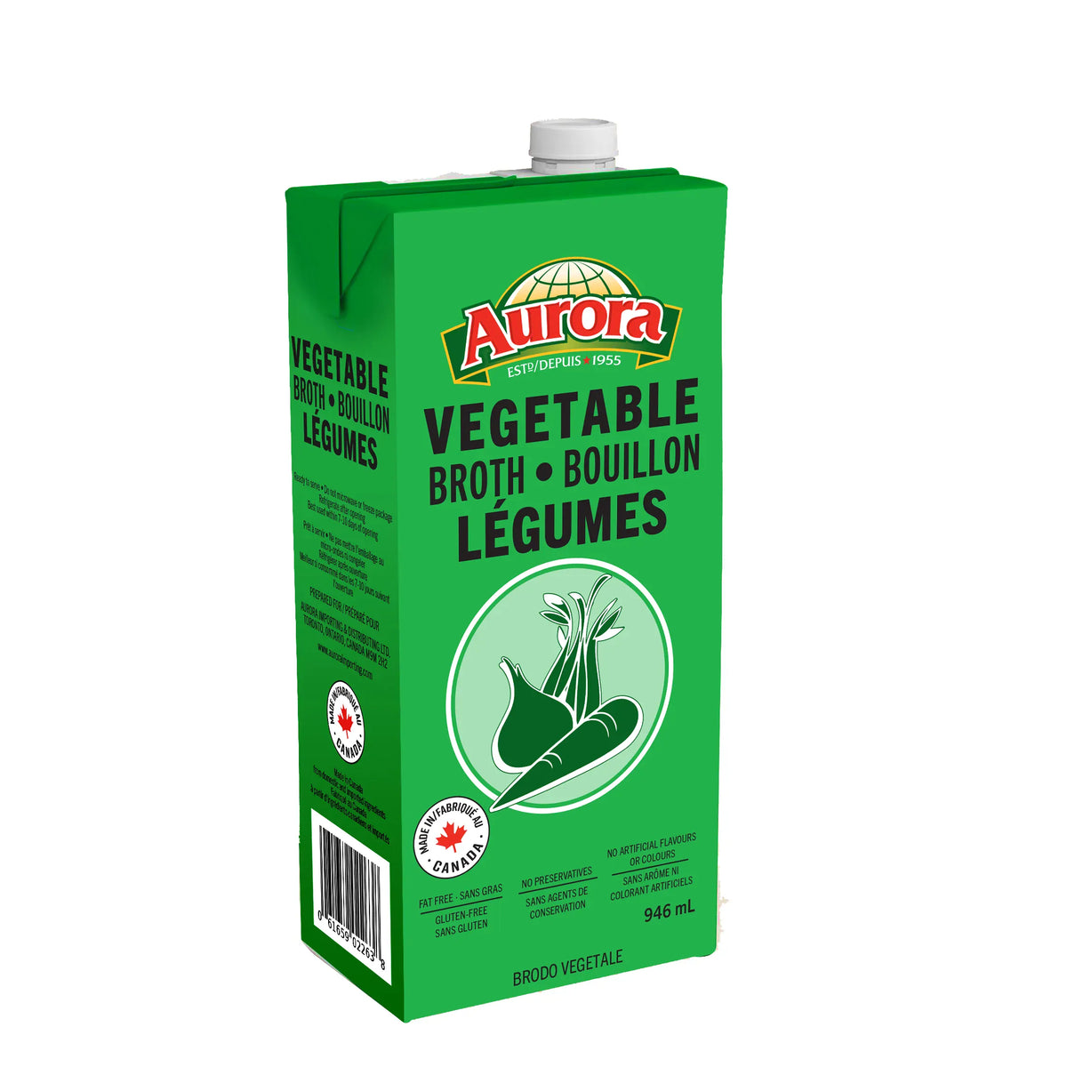 MIA Food Service AURORA VEGETABLE BROTH 946ML AURORA VEGETABLE BROTH 946ML