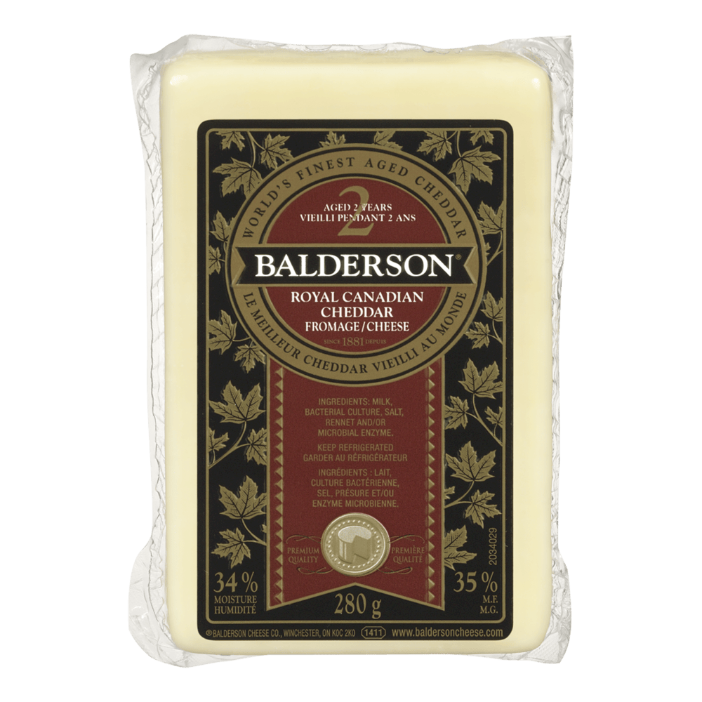 MIA Food Service BALDERSON 2 YEAR OLD CHEDDAR CHEESE 280GR BALDERSON 2 YEAR OLD CHEDDAR CHEESE 280GR