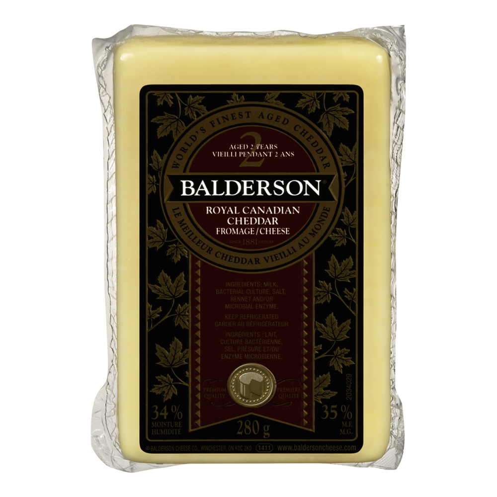 BALDERSON 2 YEAR OLD CHEDDAR CHEESE 280GR Mia Food Service