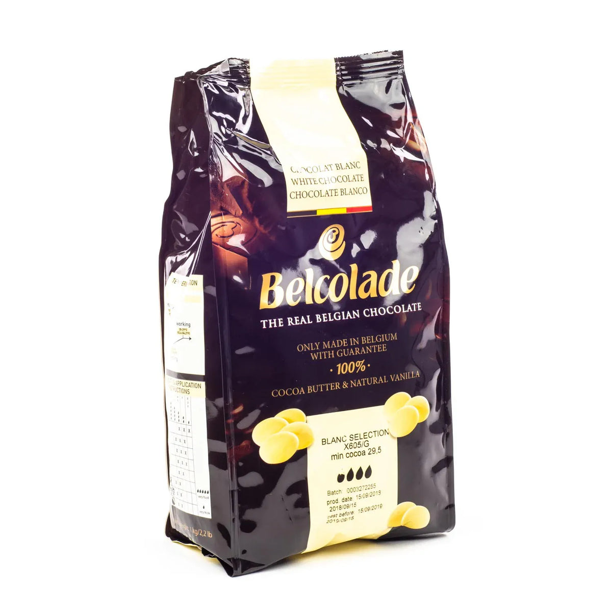 BELCOLADE 30% WHITE CALLETS 1KG