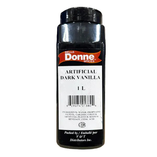MIA Food Service BELLE DONNE ARTIFICIAL DARK VANILLA EXTRACT 1L BELLE DONNE ARTIFICIAL DARK VANILLA EXTRACT 1L
