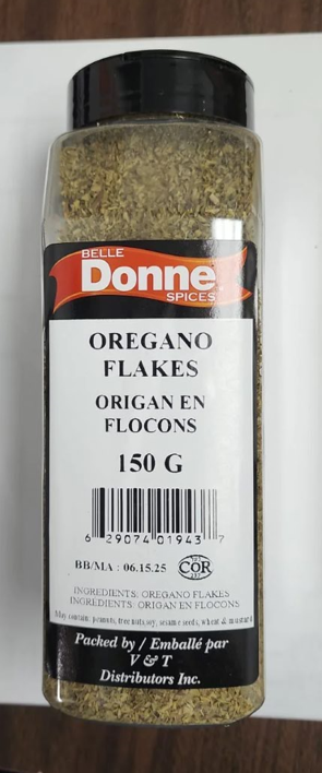 BELLE DONNE OREGANO FLAKES 150GR