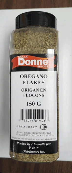 MIA Food Service BELLE DONNE OREGANO FLAKES 150GR BELLE DONNE OREGANO FLAKES 150GR