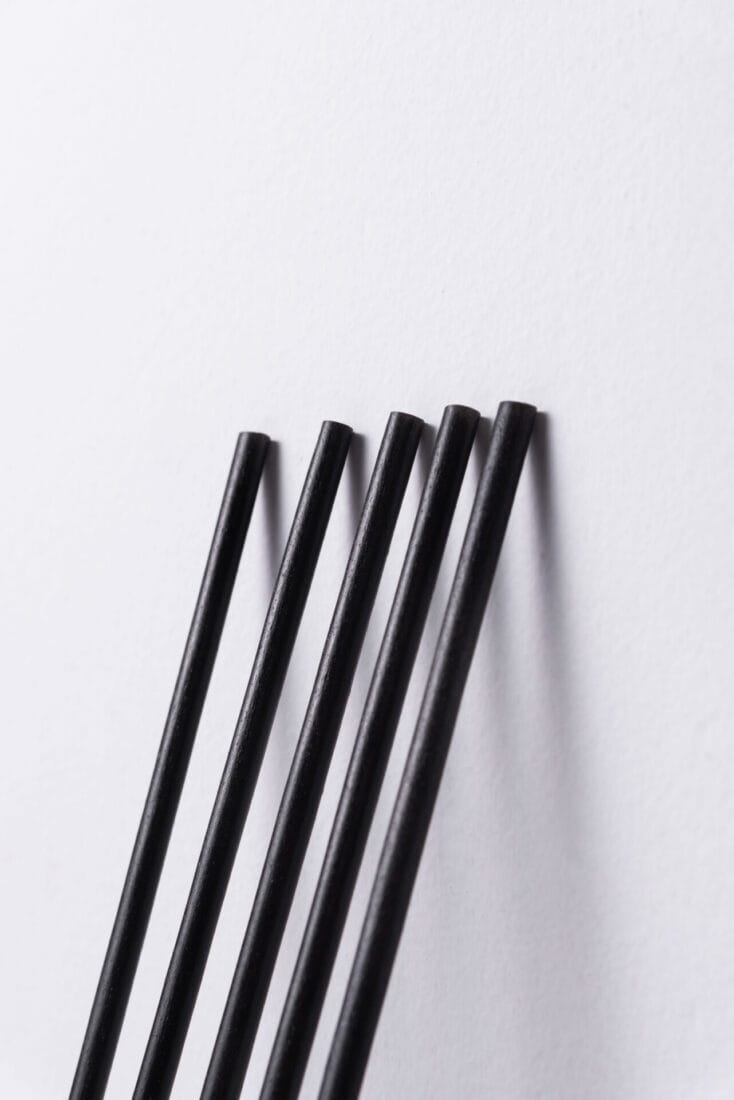 MIA Food Service 8" BLACK AGAVE STRAWS UNWRAPPED 2000EA 8" BLACK AGAVE STRAWS UNWRAPPED 2000EA