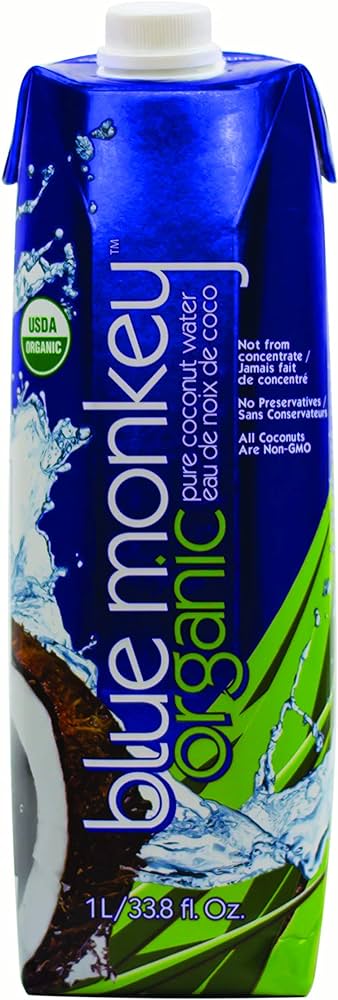 BLUE MONKEY ORGANIC COCONUT WATER 12X1L