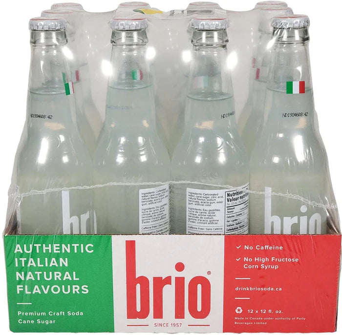 BRIO LIMONATA SODA GLASS 12X355ML