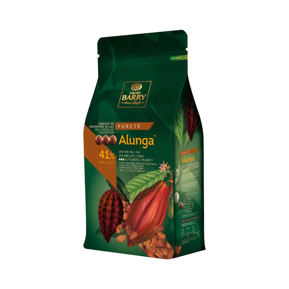 Mia Food Service CACAO BARRY 41% ALUNGA MILK CHOCOLATE PISTOLES 5KG CACAO BARRY 41% ALUNGA MILK CHOCOLATE PISTOLES 5KG