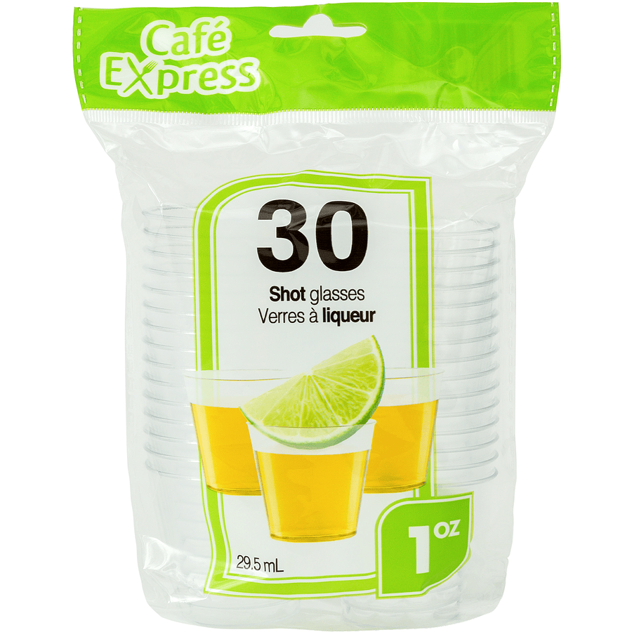 MIA Food Service CAFE EXPRESS 1OZ SHOT CUPS PLASTIC 36X30EA CAFE EXPRESS 1OZ SHOT CUPS PLASTIC 36X30EA
