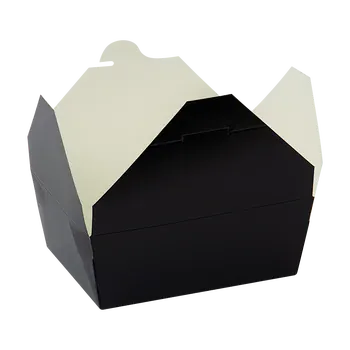 MIA Food Service INNO CAFE EXPRESS BLACK PAPER FOOD BOX #8 4X50EA INNO CAFE EXPRESS BLACK PAPER FOOD BOX #8 4X50EA