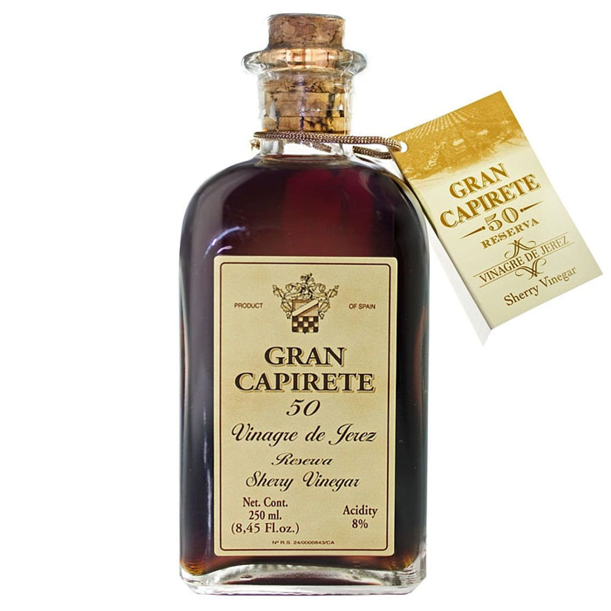 MIA Food Service CAPIRETE SHERRY VINEGAR 50 YEAR 250ML CAPIRETE SHERRY VINEGAR 50 YEAR 250ML