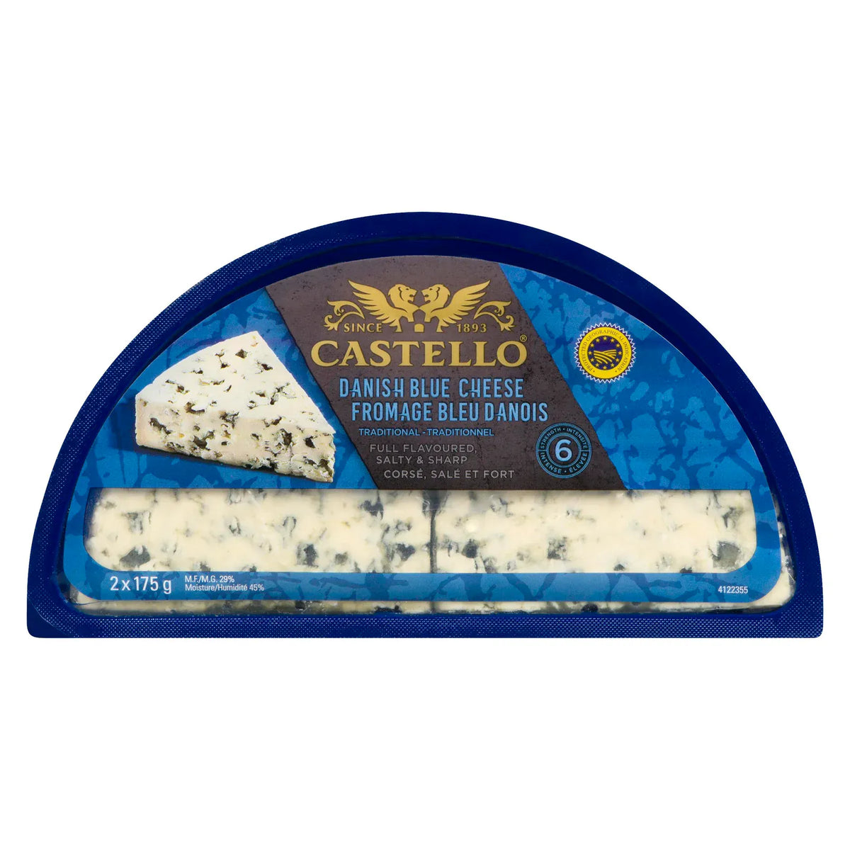 MIA Food Service CASTELLO TRADITIONAL BLUE CHEESE 350GR CASTELLO TRADITIONAL BLUE CHEESE 350GR