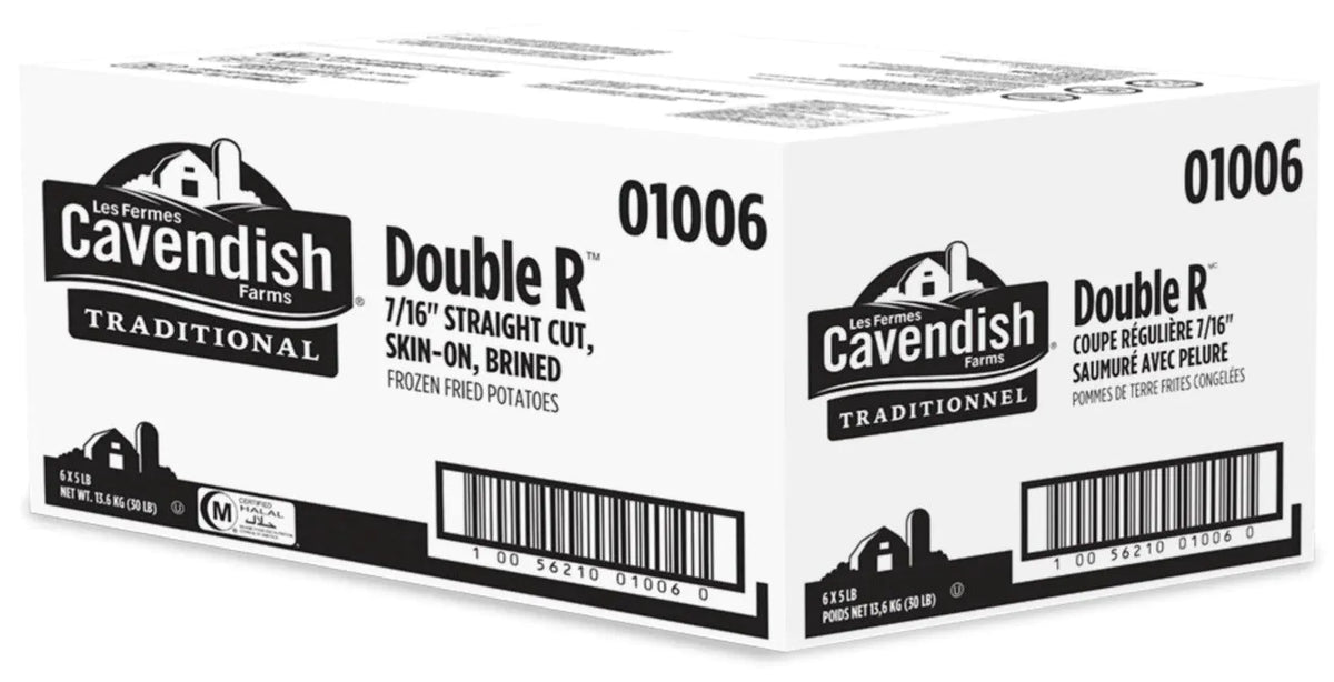 MIA Food Service CAVENDISH 7/16 RR STRAIGHT CUT FRIES 6X5LB CAVENDISH 7/16 RR STRAIGHT CUT FRIES 6X5LB